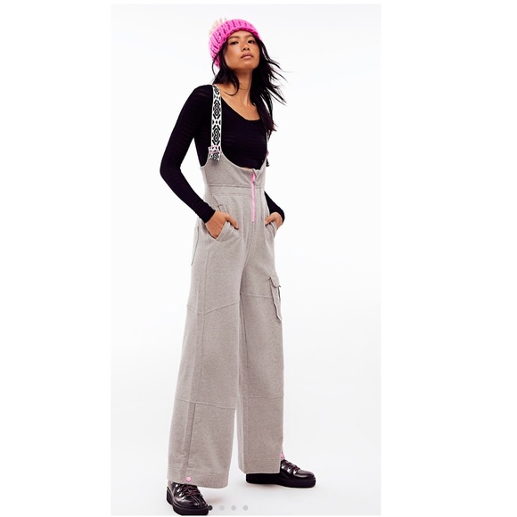 Free People Pants - Mackenzie ONLY Slopettes Snow Overalls Suspenders